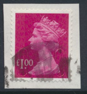 GB £1 Security Machin 2012 SG U2933  SC# MH386 Used  - see details / scan