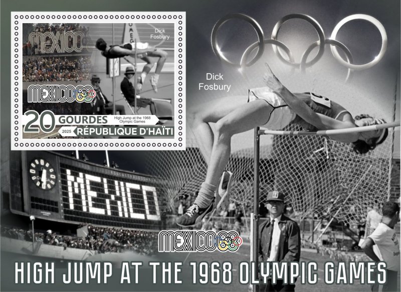 Olympic, Hihg Jump 2024 year, 8 sheets  perforated  NEW