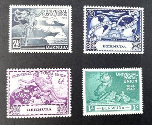 Bermuda: 1949, 75th Anniversary of the UPU, Mint Very Lightly Hinged