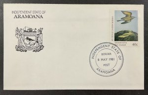 NEW ZEALAND - ARAMOANA ISLAND 1981 cover with Flying Bird