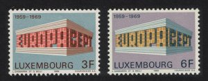 Luxembourg Colonnade Europa 2v 1969 MNH SG#836-837 MI#771-772