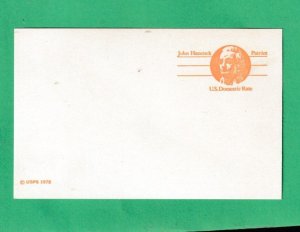 US SCOTT#UX75 1978 JOHN HANCOCK - MINT