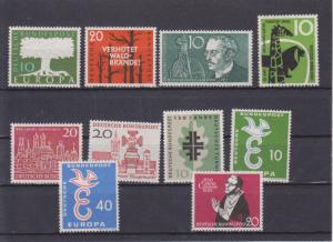Germany 772A, 782-6, 788, 790, 790-792 MNH