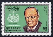 Sharjah 1969 Churchill 50dh from Prominent Persons set of...