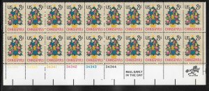 #1508 MNH Plate Block Strip of 20