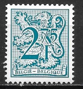 Belgium 971 2.75fr Lion single MNH