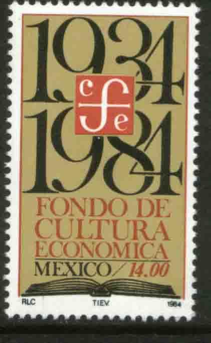 MEXICO 1360 50th Anniv Economic Culture Editorial Fund MNH