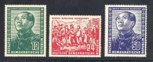 GDR  #82-84 Mao set Mint   VF NH - Lakeshore Philatelics