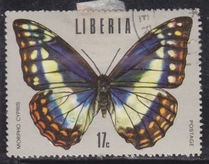 Liberia 686 Tropical Butterflies 1974