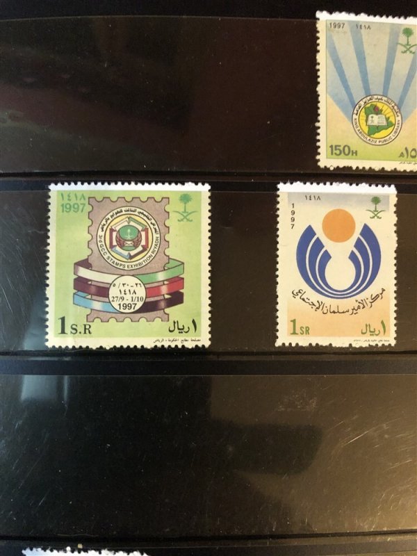 SAUDIA ARABIA; 1970s-2000s Mint used SETS All Mint stamps are MNH Unmounted