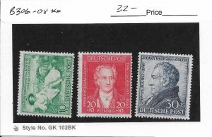 Germany Semi Postal: Sc #B306-308, MNH (59692)