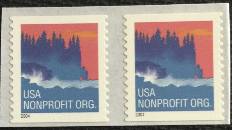 US #3875 MNH Coil Pair Sea Coast SCV $.50