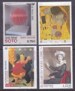 France 2869-72 MNH 2002 Art Series Paintings Full Set of 4 Very Fine