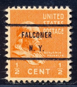 Falconer NY, 803-71 Bureau Precancel, ½¢ Franklin