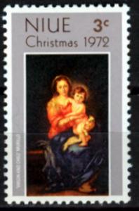 Niue # 155 Christmas (Murillo) 1972 (1) Mint NH