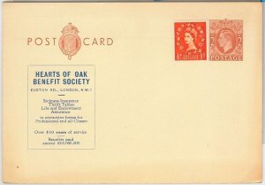 50671 - GB -  POSTAL HISTORY -  PRIVATE  STATIONERY CARD -  Hearts of OAK trees