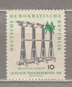 GERMANY DDR 1961 Electricity MVLH(**/*) Mi 813 #HS719