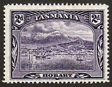 Australian States-Tasmania Stamp 88  - View of Hobart