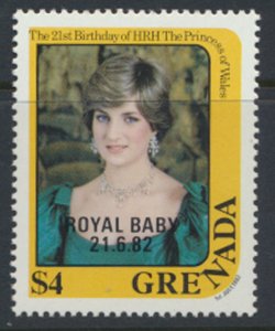 Grenada SC# 1118  MNH SG 1204 OPT  Royal Baby 1982 see scan /detail  