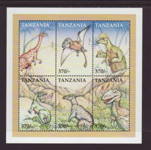 Tanzania 1835 Dinosaurs Minature Sheet MNH VF