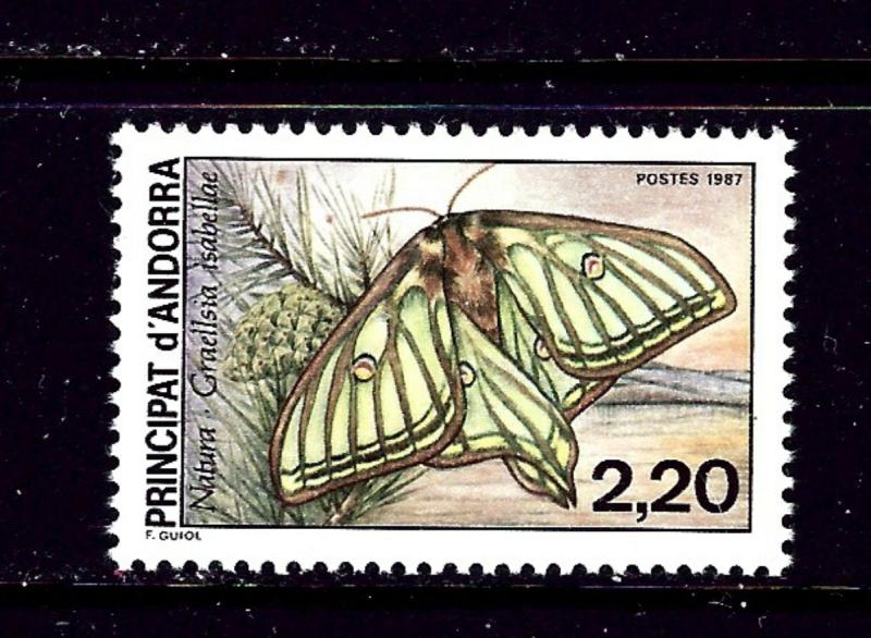 French Andorra 356 MNH 1987 Butterfly