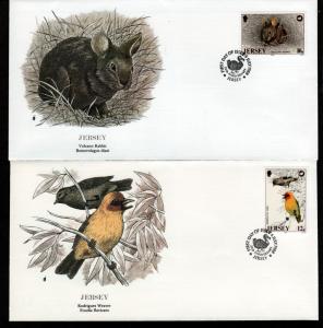 Jersey Two 1988 Flora & Fauna FDC Wildlife!