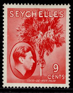 SEYCHELLES GVI SG138, 9c scarlet, M MINT. Cat £18. 