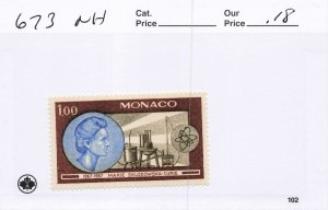 MONACO  673   MNH
