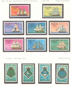 St. Lucia #379-408 Mint (NH) Single (Complete Set) (Sports)