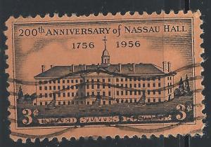 US #1083 3c Nassau Hall, Princeton, New Jersey