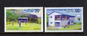 Christmas Island #93-94 Mint MNH Unused NH Golf Golfing