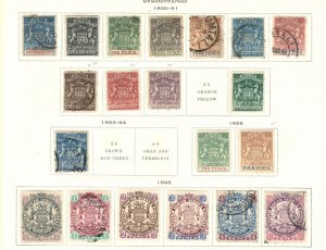 Rhodesia 1892-95 m&u range incl 1892 2s, 3s, 10s, 1895 2d, 4d f mint c£500+ [2