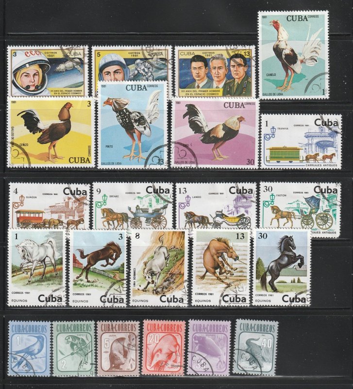 Cuba Collection D - 2 Scans - All the stamps are in the scans.