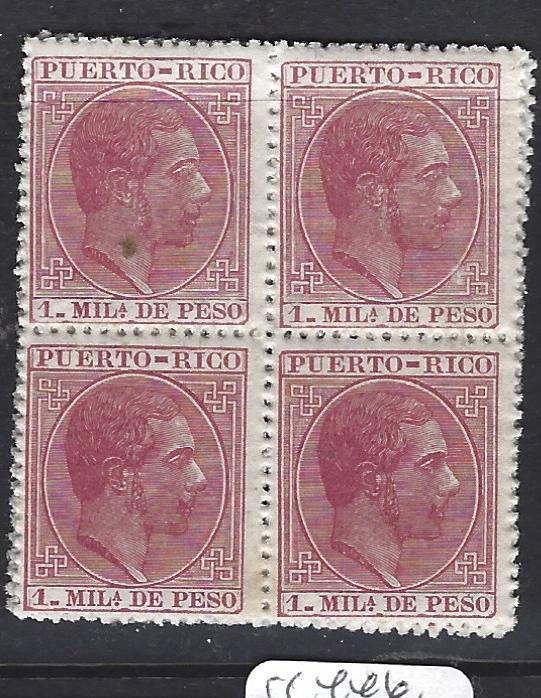 PUERTO RICO SPANISH OCC  (P0409B) SC 57  BL OF 4   MNH