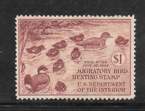 #RW8 MNG Federal Duck Stamp