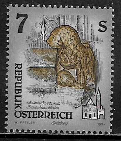 Austria #1602 MNH Stamp - Marble Lion