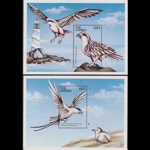 GAMBIA 1997 - Scott# 2012-3 S/S Sea Birds NH