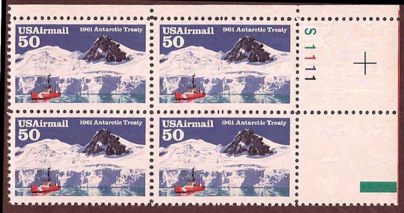 C130 MNH Plate Block UR #S1111