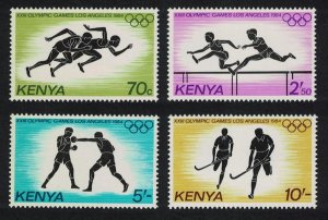 Kenya Boxing Hockey Athletics Olympic Games Los Angeles 4v 1984 MNH SG#312-315