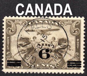 Canada Scott C3 VF used with a superb & scarce SON Great Falls cds.