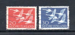 Finland 343-344 Used CV $4.50 Birds