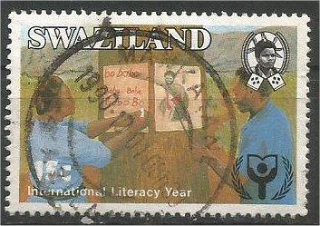 SWAZILAND, 1990, used 15c Literacy  Scott 567