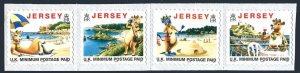 Jersey 786d-789de strip, MNH. Non-value indicators inscribed 1999. Cows.