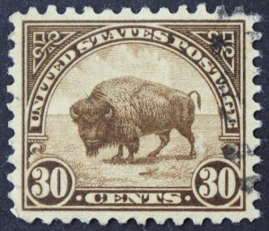 U.S. Used Stamp Scott #700 30c Buffalo, Superb. Cancel Clear of Design. A Gem!