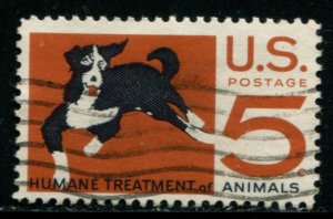 1307 US 5c Humane Treatment of Animals, used cv $.20