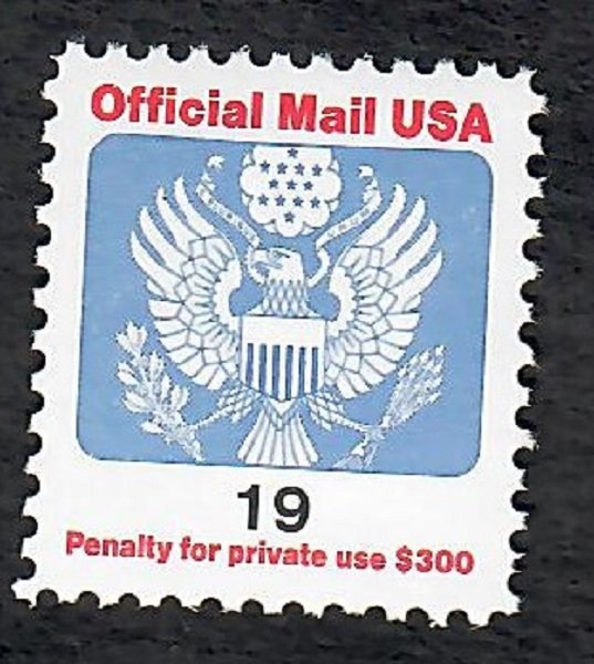 O147 19c Official Mail MNH Single