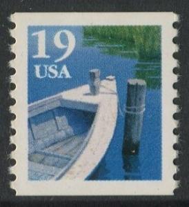 19c FISHING BOAT 1991 - MUH COIL STAMP