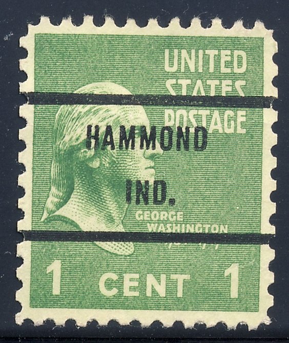 Hammond IN, 804-71 Bureau Precancel, 1¢ Washington