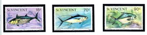 St Vincent 472-74MNH 1976 Fish