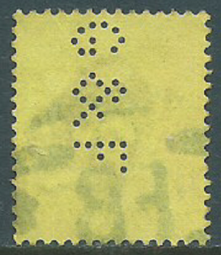 Great Britain, Sc #115, 3d Used-Perfin